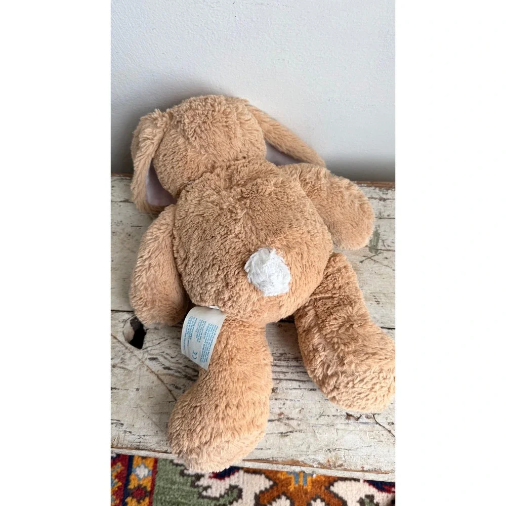 Build-A-Bear Pawlette Bunny Plush Tan Shaggy Rabbit Pink Ears 16